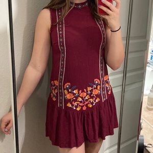 Xhilaration Women’s Junior’s Drop Wasit Dress